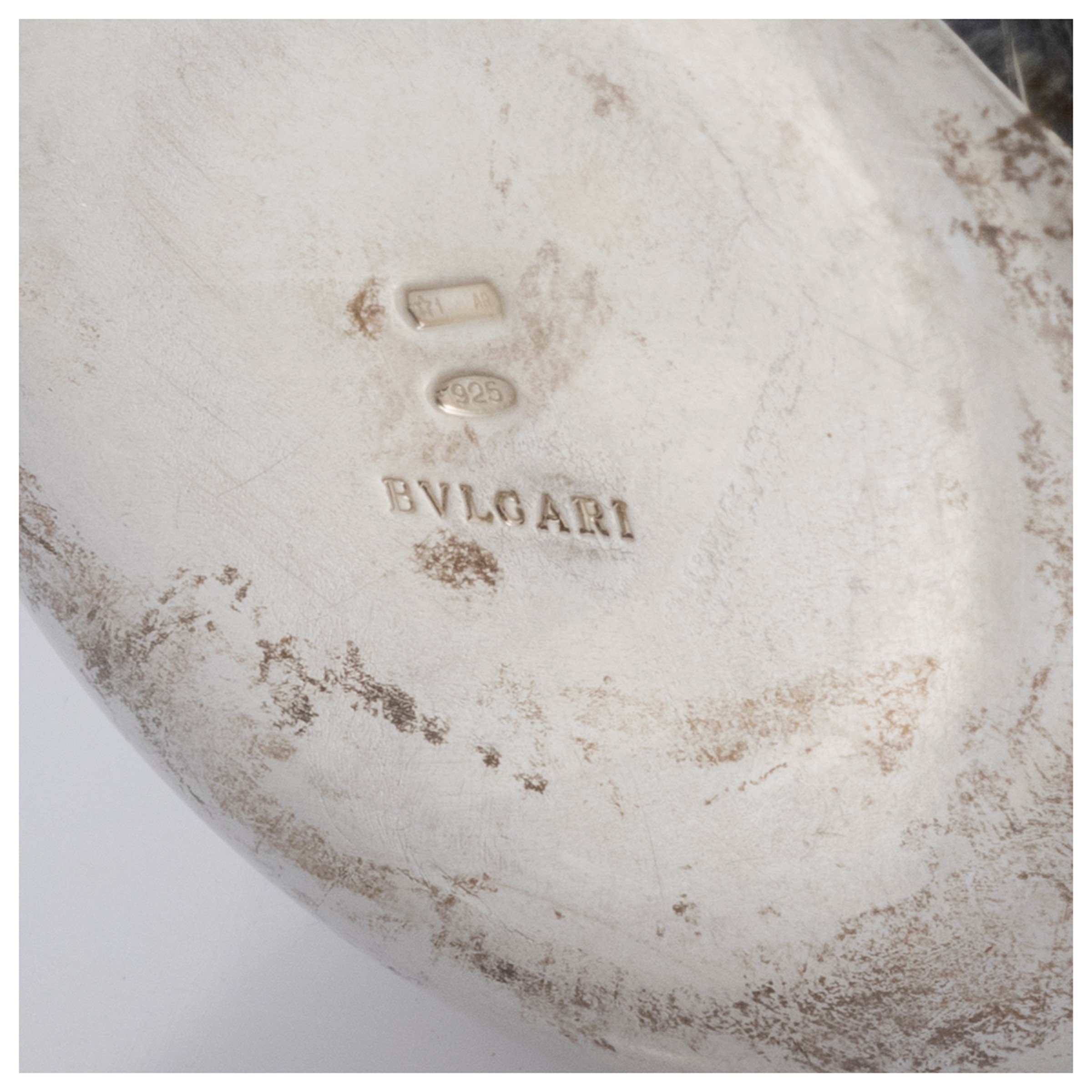 Bvlgari, Bicchiere Portapenne in Argento