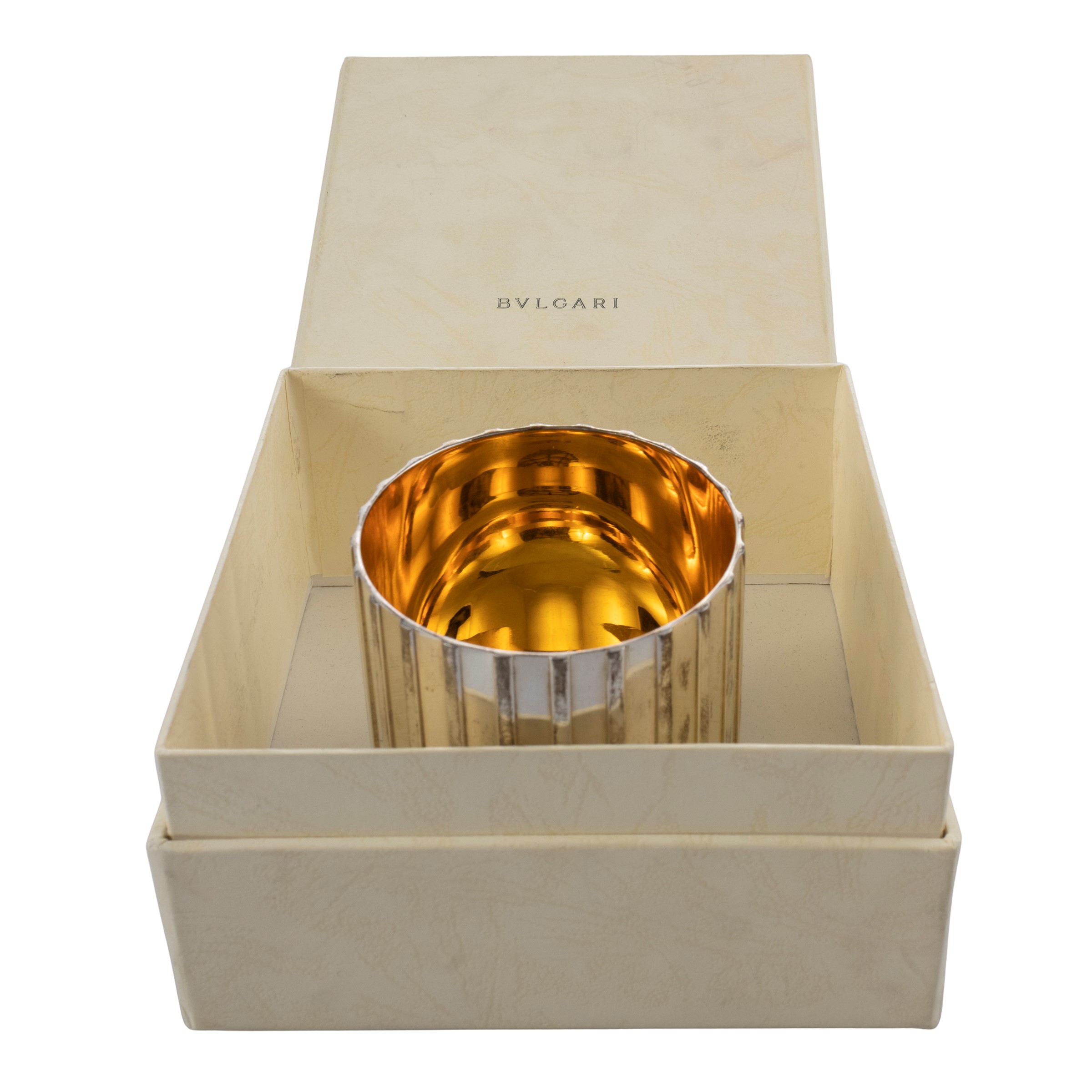 Bvlgari, Bicchiere Portapenne in Argento