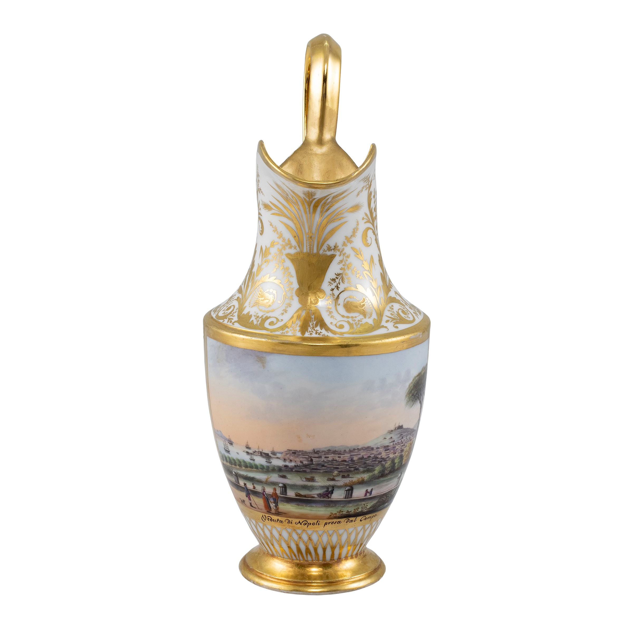 Caraffa in Porcellana Policroma Capodimonte