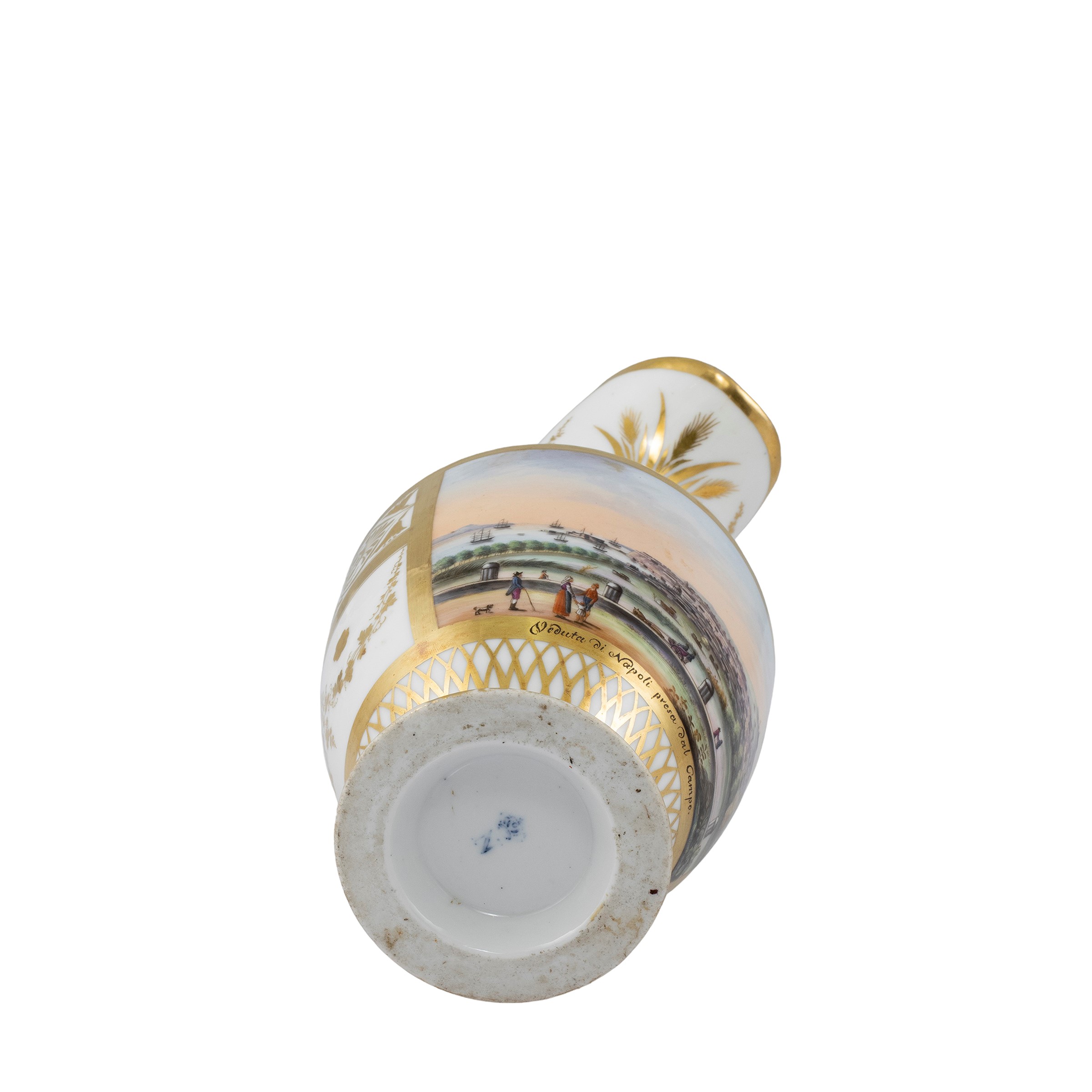 Caraffa in Porcellana Policroma Capodimonte