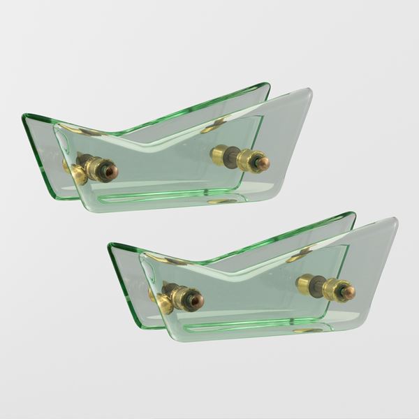 Prod. Cristal Art (2)  (Italia, anni 60)  - Asta Design e Arti Decorative del 900 - Colasanti Casa d'Aste