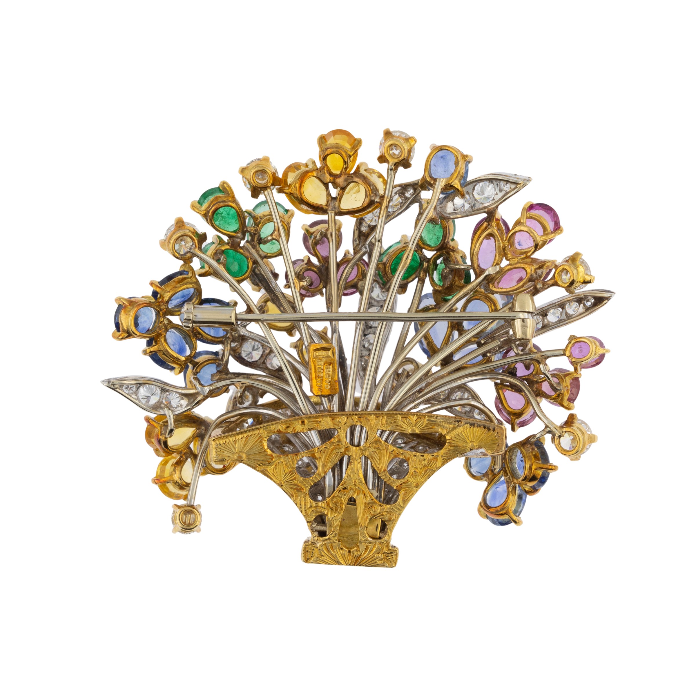 Chantecler spilla cestino di fiori