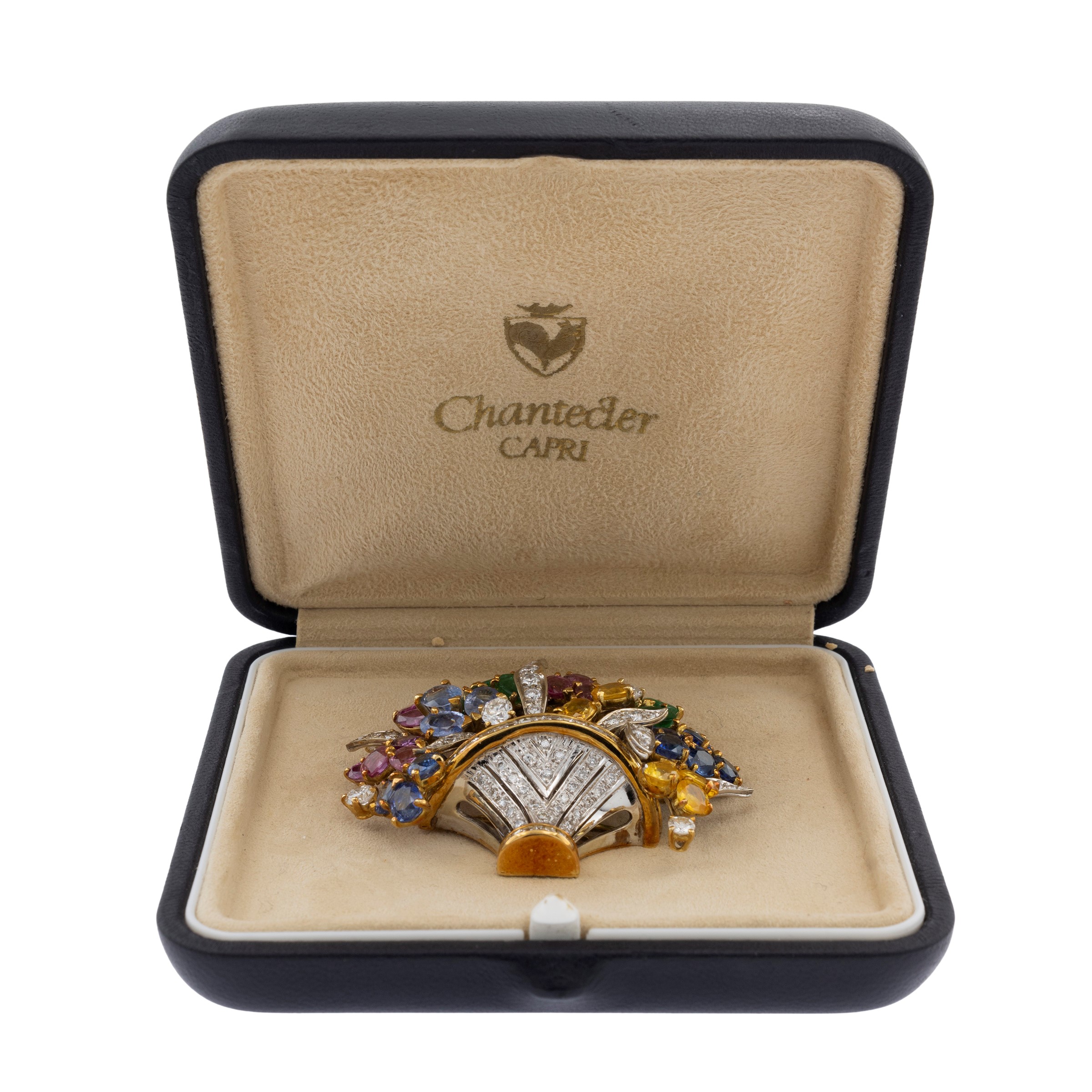 Chantecler spilla cestino di fiori