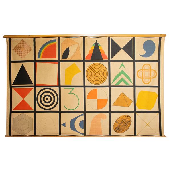 Eli for CROFF, from a work by Lucio Del Pezzo  (Italy, 20th century)  - Auction 20th Centuries Paintings Web Only - Colasanti Casa d'Aste