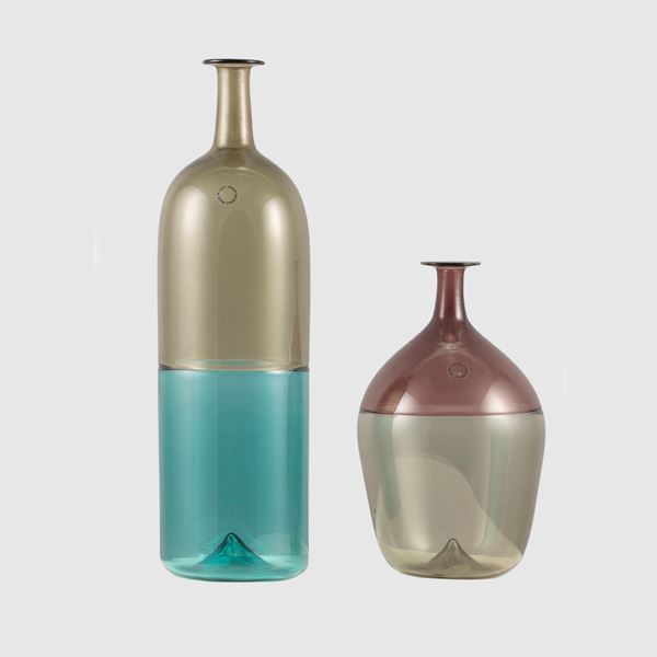 Tapio Wirkkala, prod. Venini (2)  (Murano, 1989; 1999)  - Asta Design e Arti Decorative del 900 - Colasanti Casa d'Aste