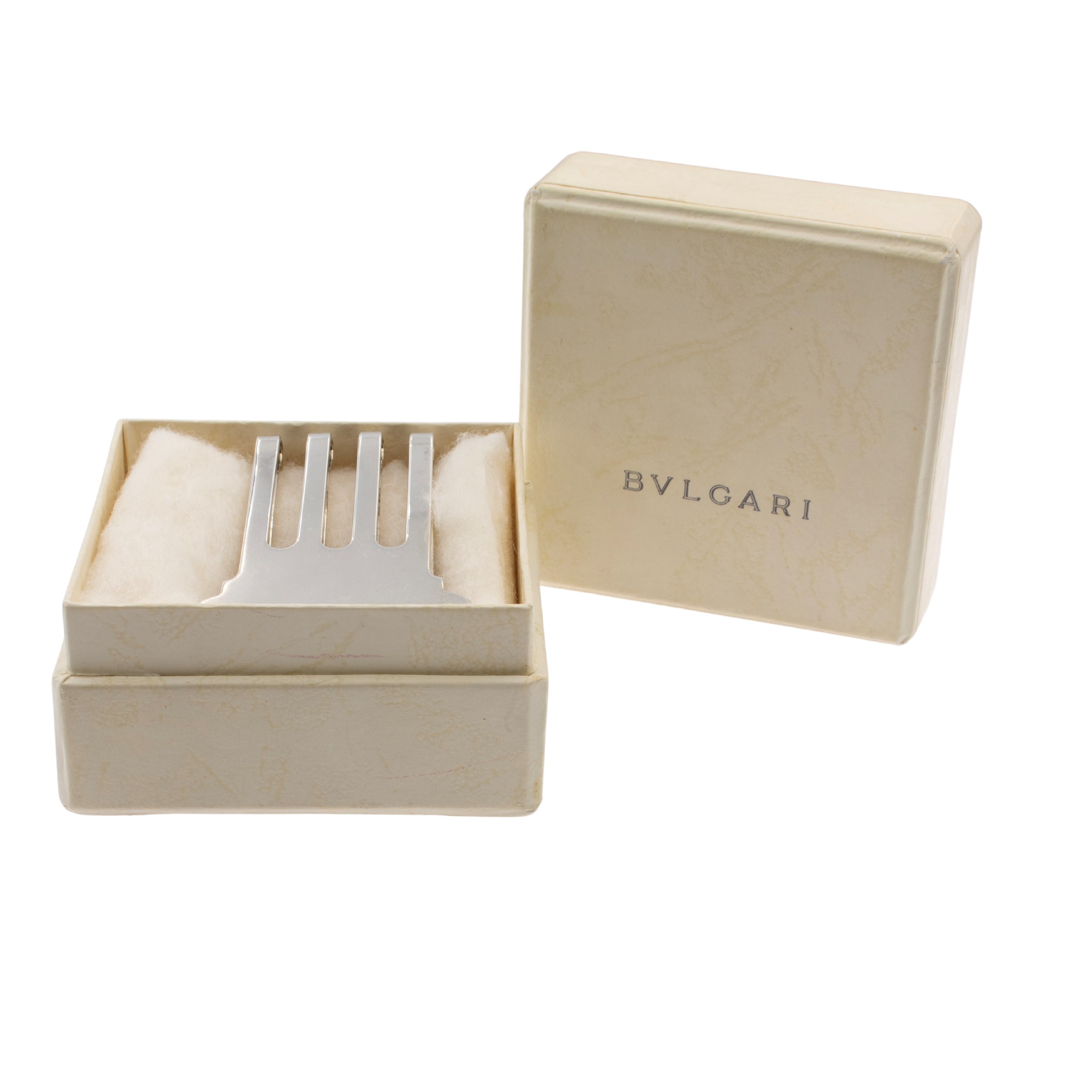 Bulgari fermasoldi vintage in argento 925