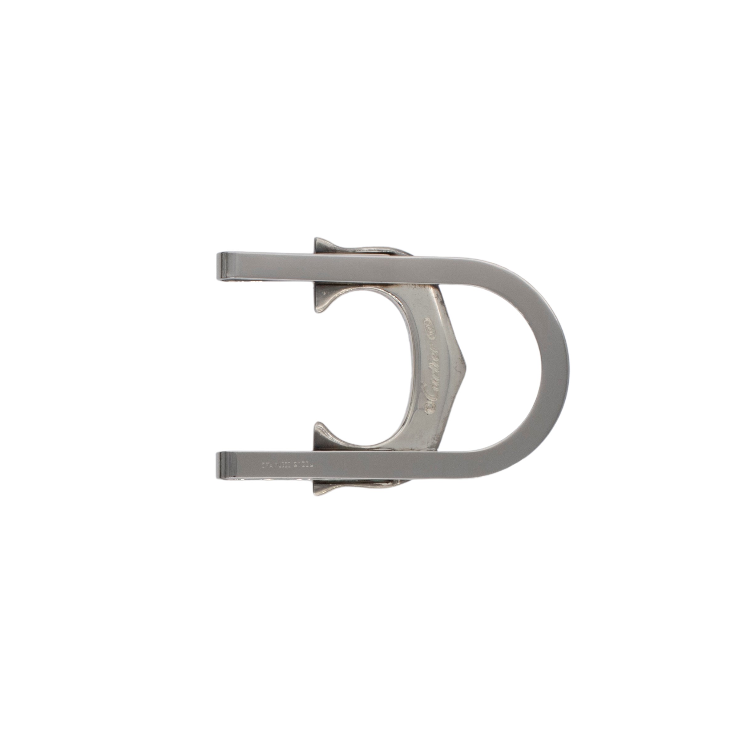 Cartier fermasoldi in argento 925 e acciaio