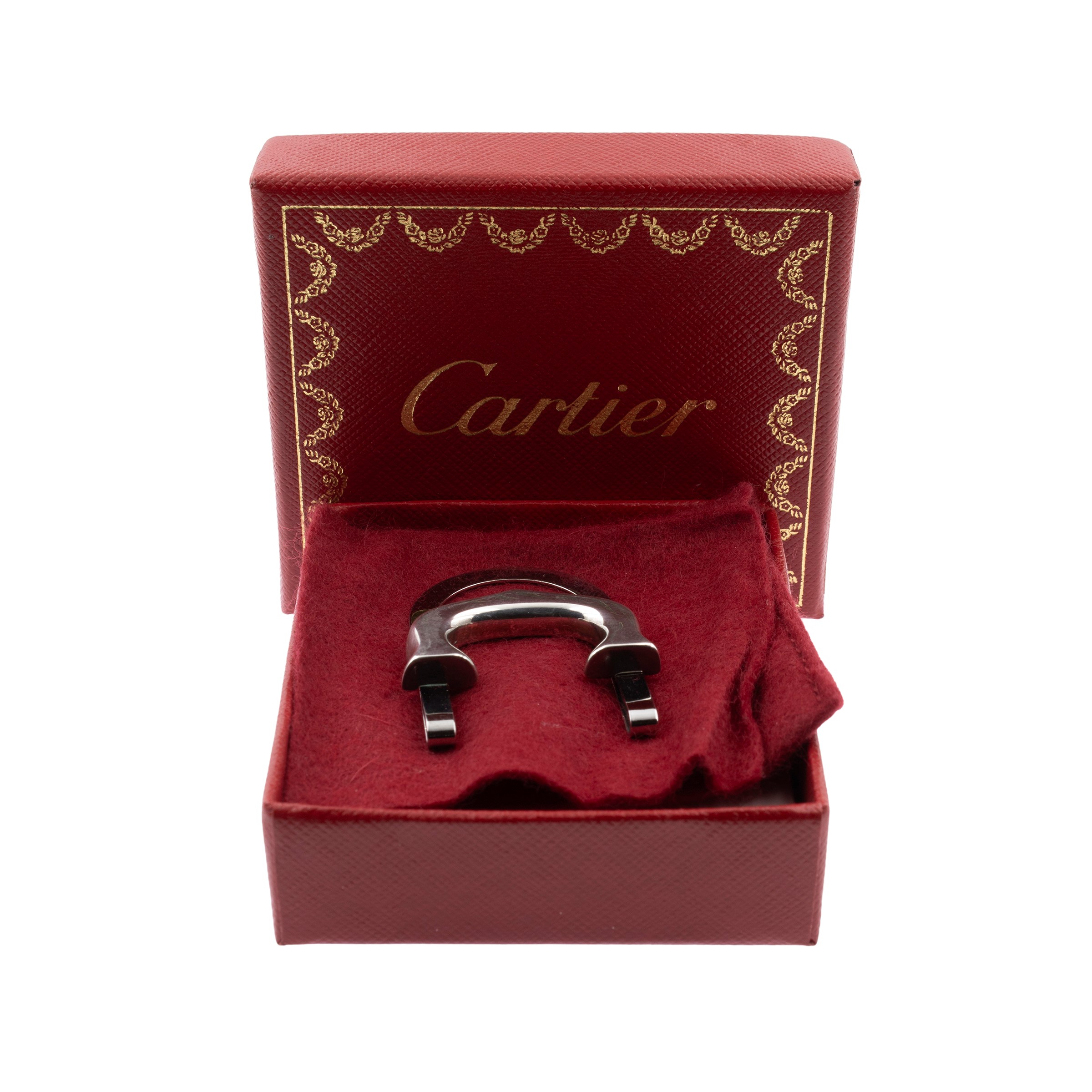 Cartier fermasoldi in argento 925 e acciaio