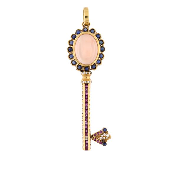 Moroni pendente chiave in oro giallo 18kt