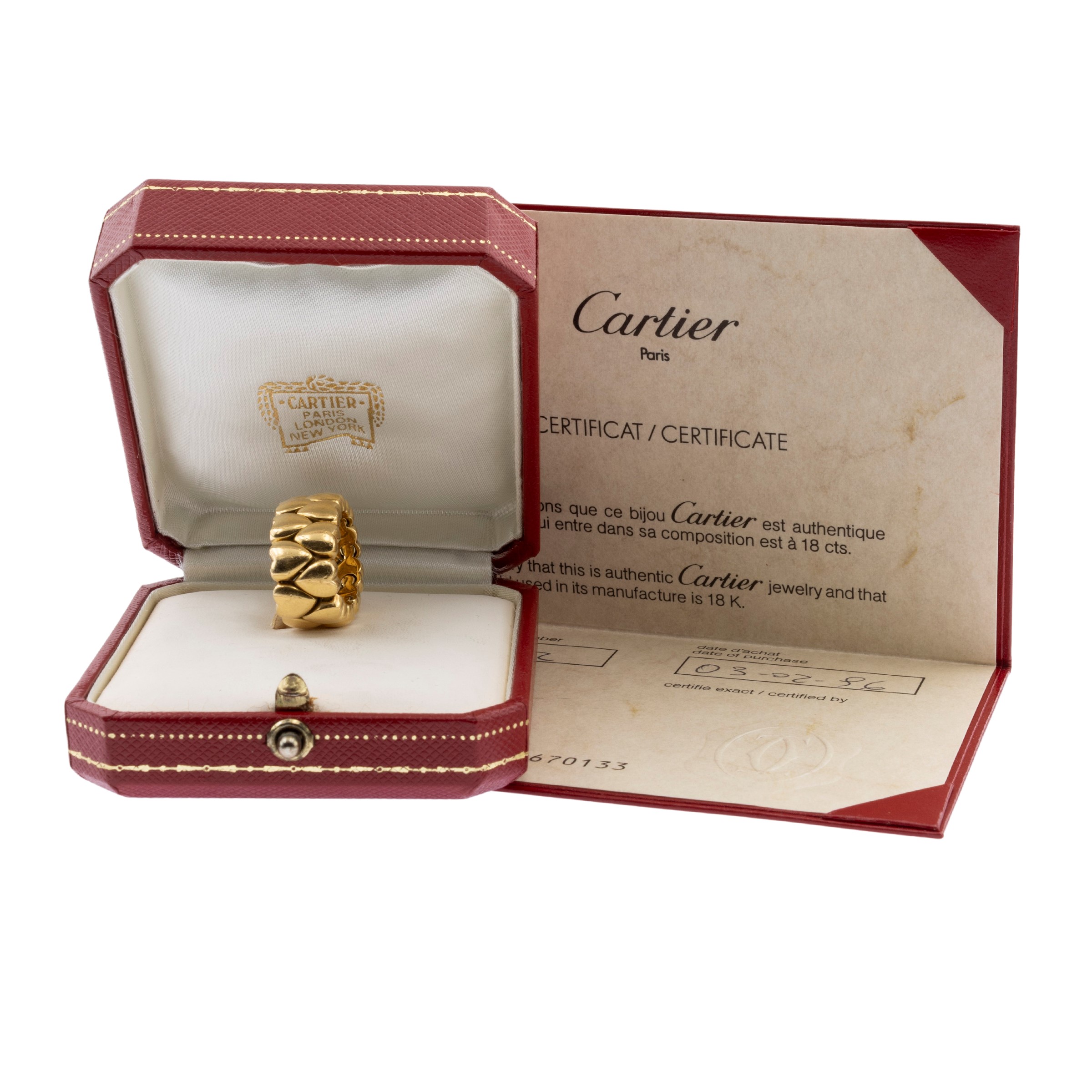 Cartier parure collezione Double Coeurs