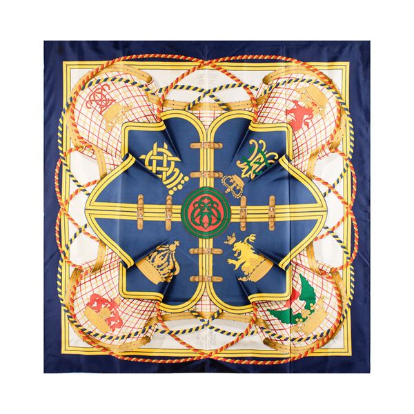 Hermes Grande Tenue collection vintage scarf