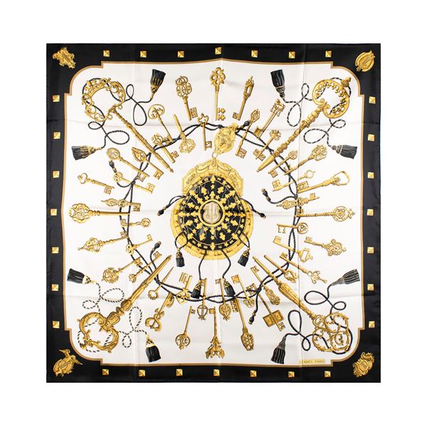 Hermes foulard vintage collezione Les Cles