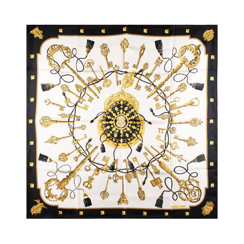Hermes foulard vintage collezione Les Cles
