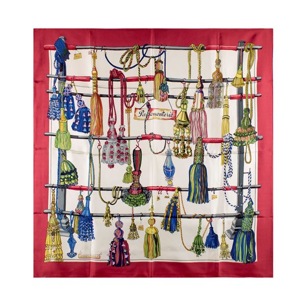 Hermes Passementerie collection vintage scarf