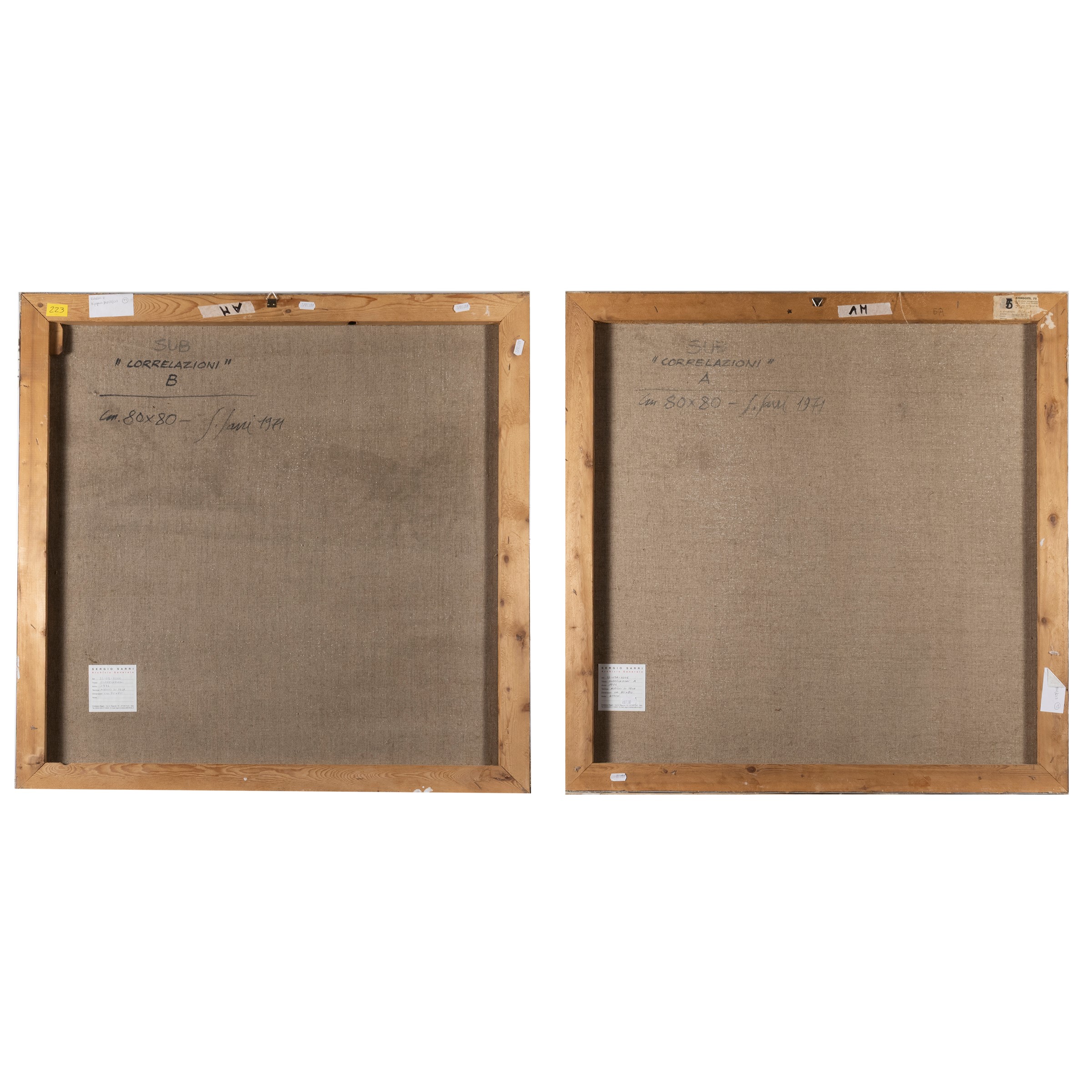 "Correlazioni A - B"