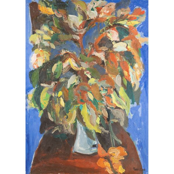 Saverio Terruso - "Chair and Flowers"