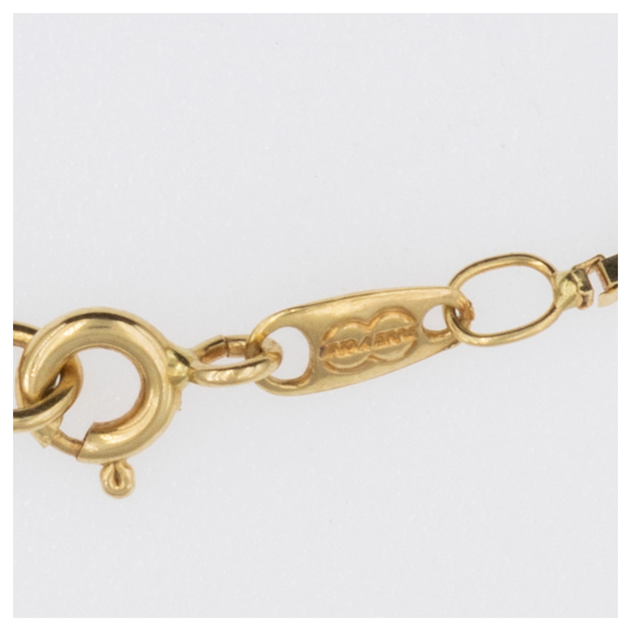 Collana punto luce in oro giallo 18kt e diamante