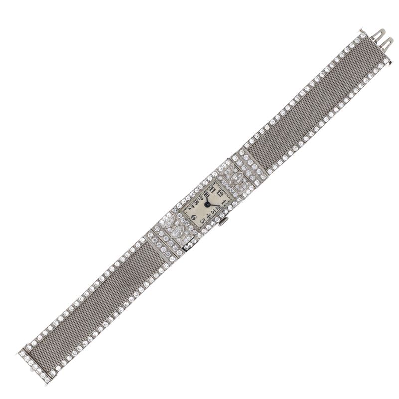 Orologio da Donna in Platino e Diamanti