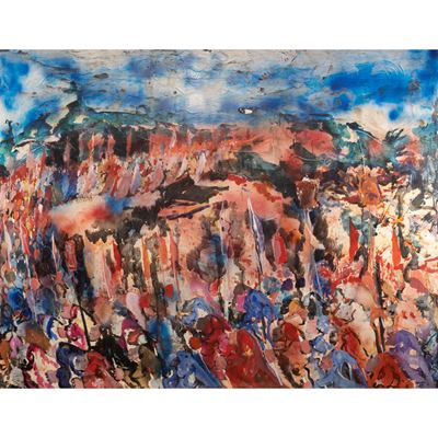 A Madrid, olio su tavola (1975)