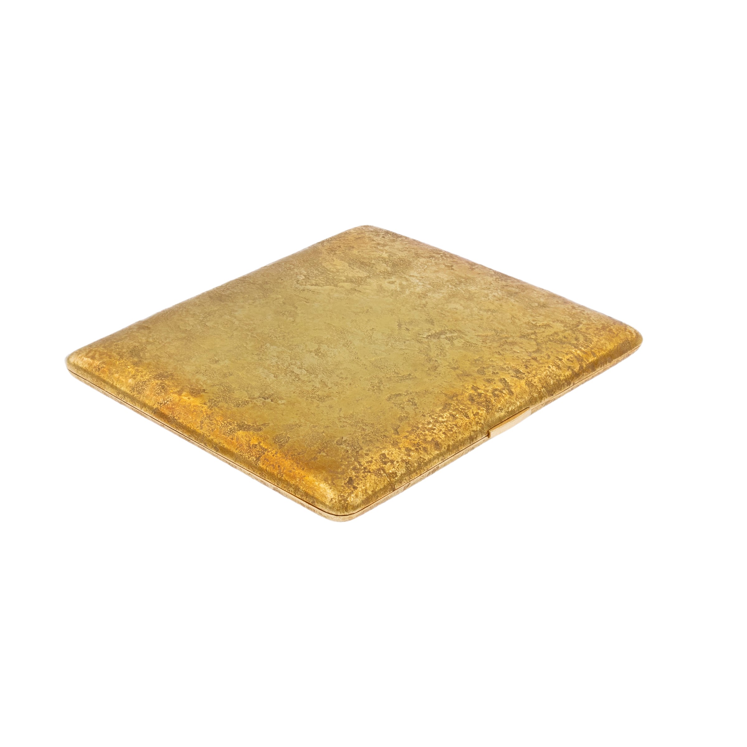 Trousse Portasigarette in Oro Giallo Martellato 18kt