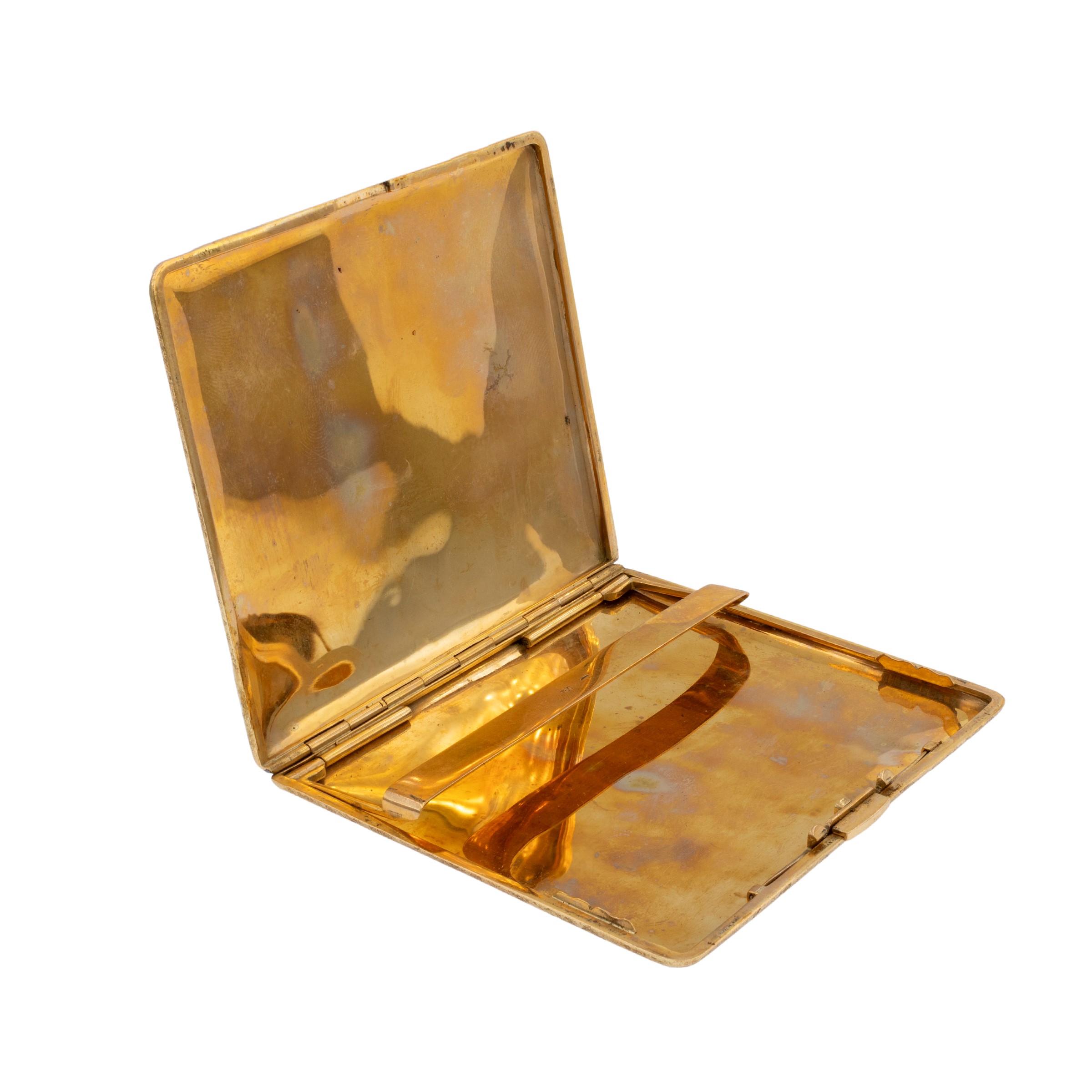 Trousse Portasigarette in Oro Giallo Martellato 18kt