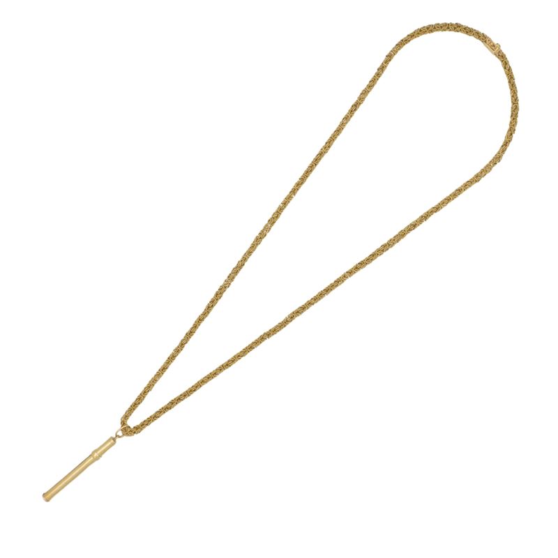 Lunga collana con pendente portamina