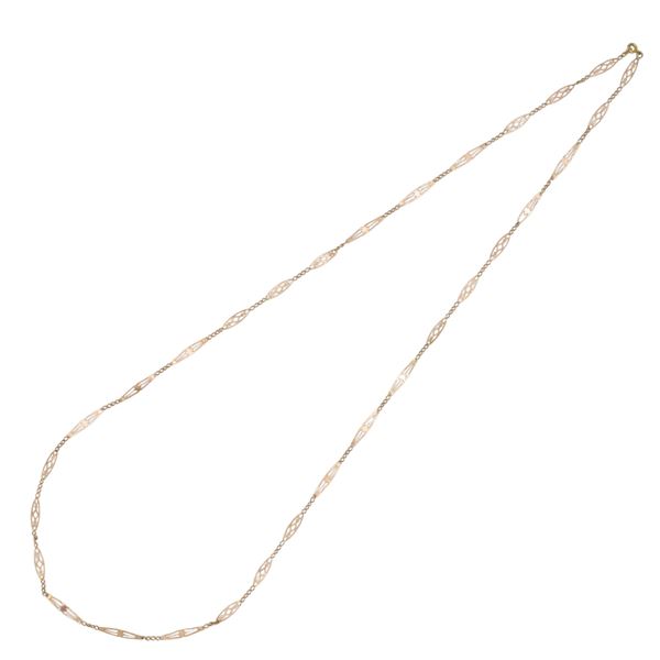 Antica collana in oro rosa 12kt