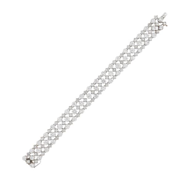 Bracciale in oro bianco 18kt e diamanti