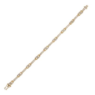 Bracciale in Oro Giallo 18kt e Diamanti