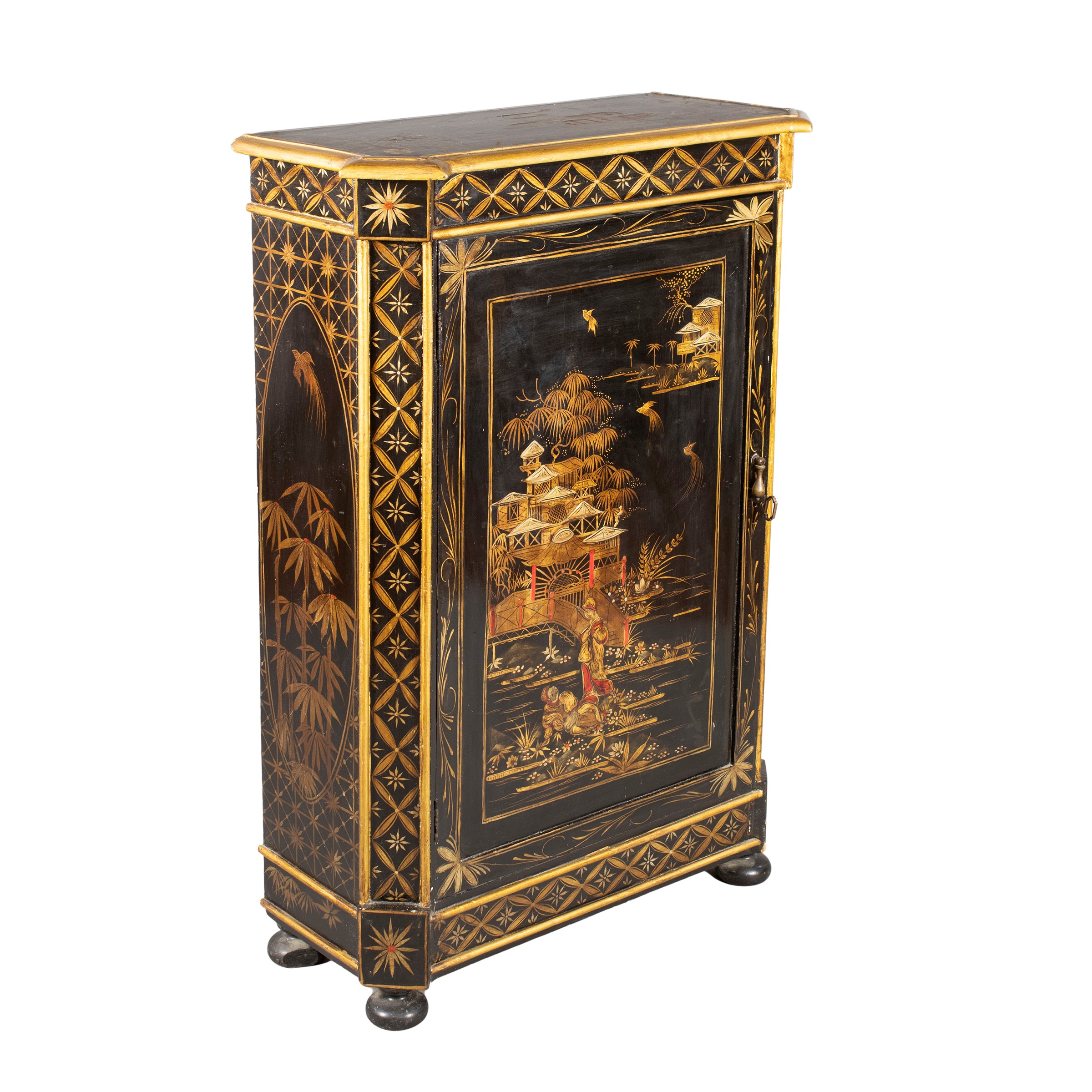 Credenza in Legno Laccato e Dorato