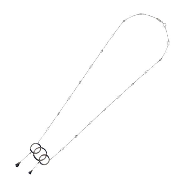 Collana Decò in platino con pendente  - Asta Gioielli e Orologi - Colasanti Casa d'Aste