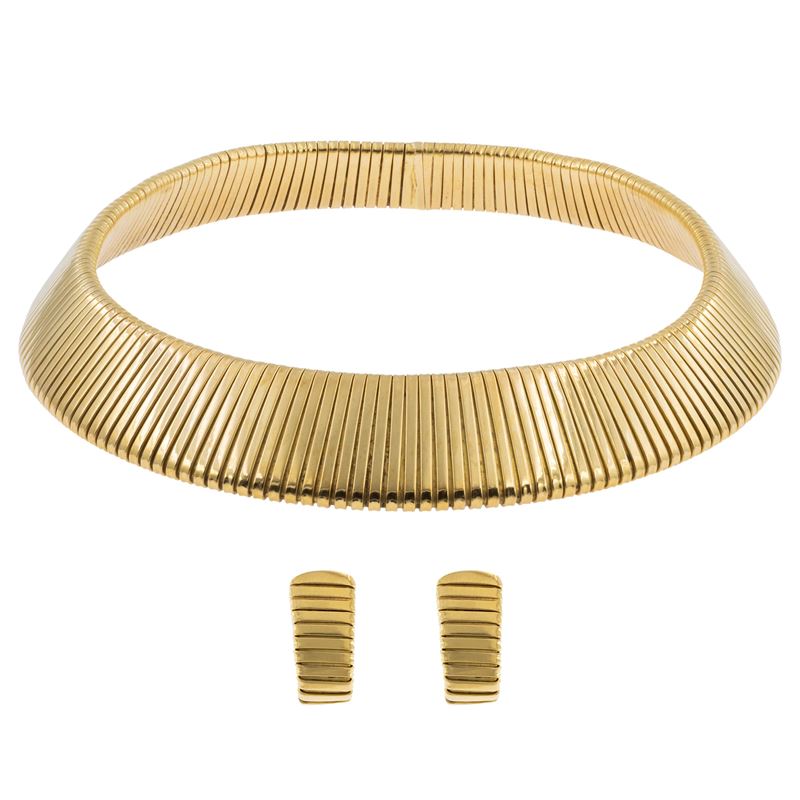 Weingrill collana e orecchini tubogas