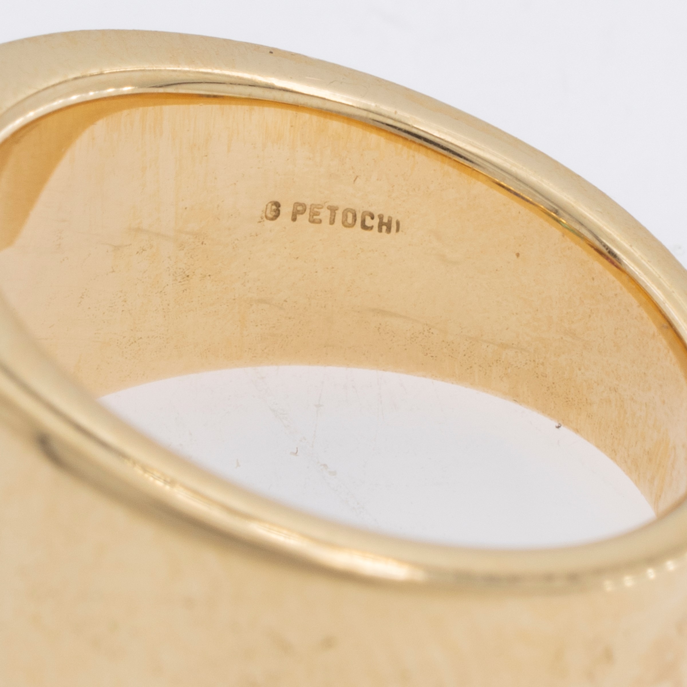Petochi Anello in Oro Giallo 18kt con Zaffiro, Rubino e Smeraldo