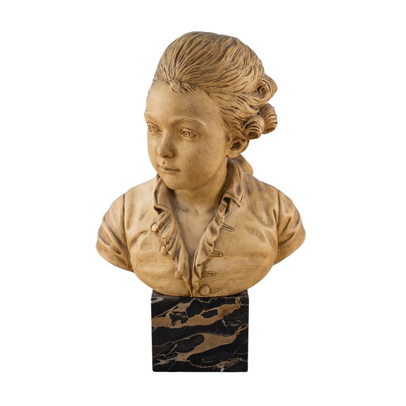 Agustin Pajou, Busto in terracotta di giovane gentiluomo