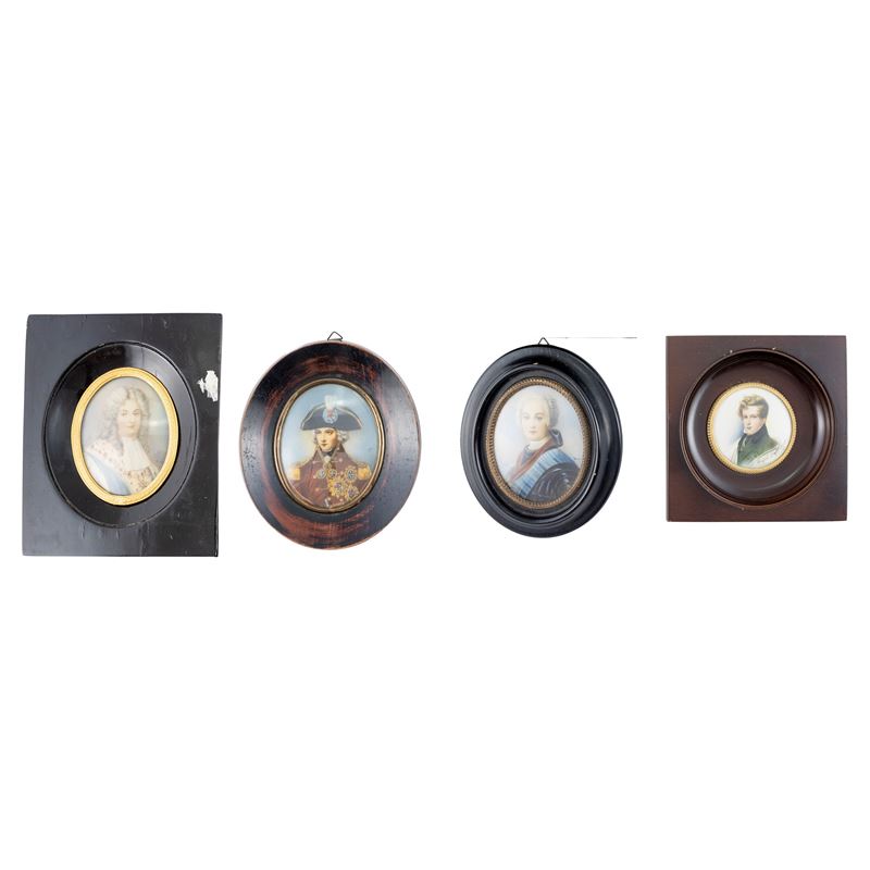 Collezione di quattro miniature