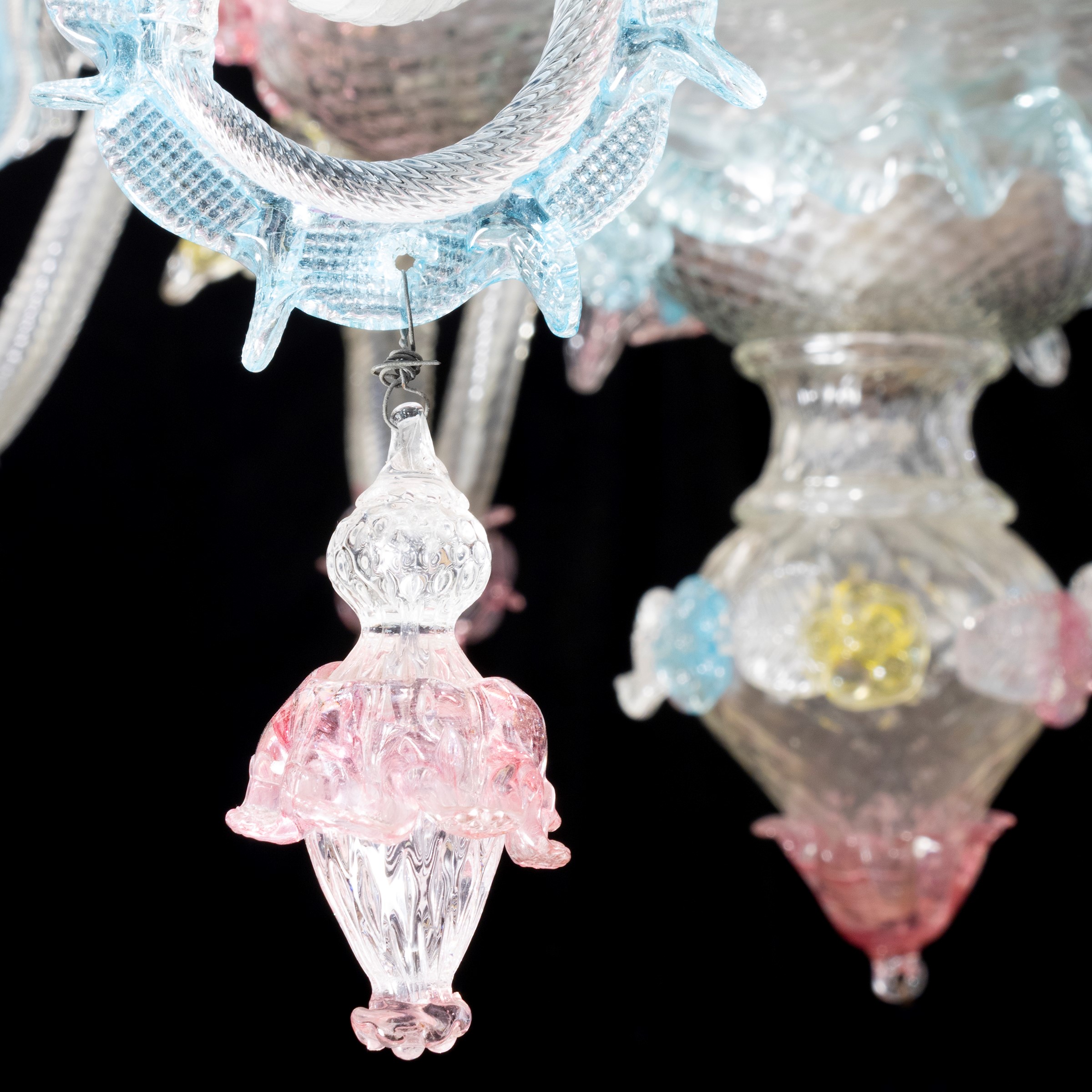 Grande Lampadario Rezzonico a Dodici Luci su Due Ordini
