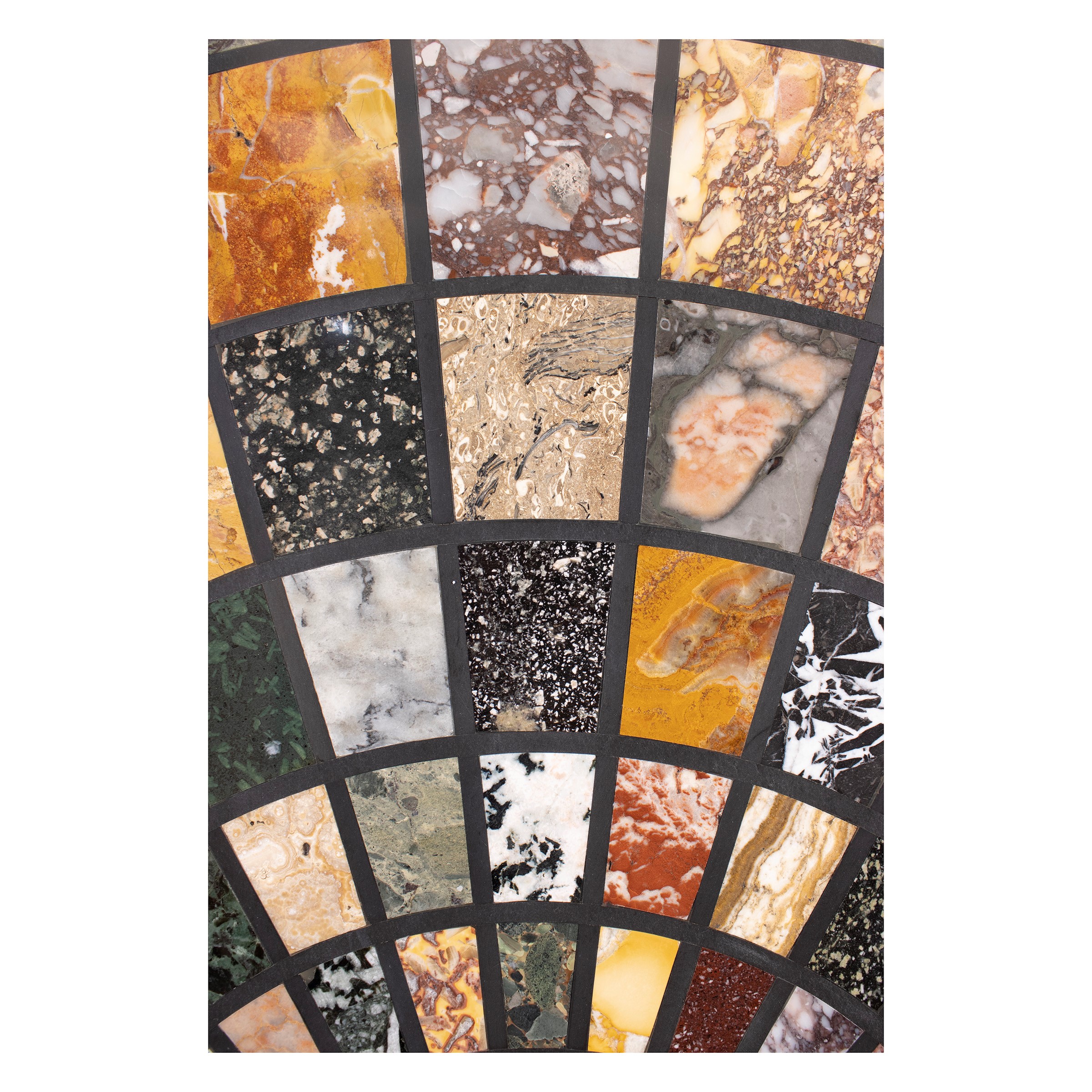 Piano con Commesso di Marmi Policromi, Pietre Dure e Micromosaico