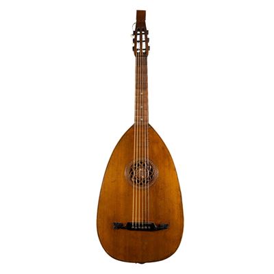 Liuto con Cassa in Legno