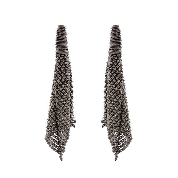 Giulia Righini  vintage bijou pendant earrings  - Auction Bijoux e Fashion Vintage Web Only  - Colasanti Casa d'Aste