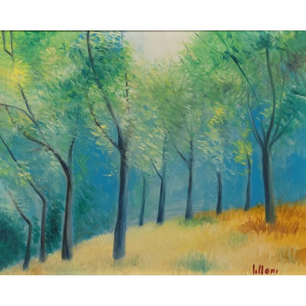 Umberto Lilloni - "Alberi a Lugano"