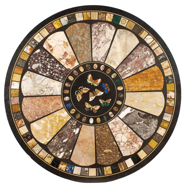 Polychrome marble top