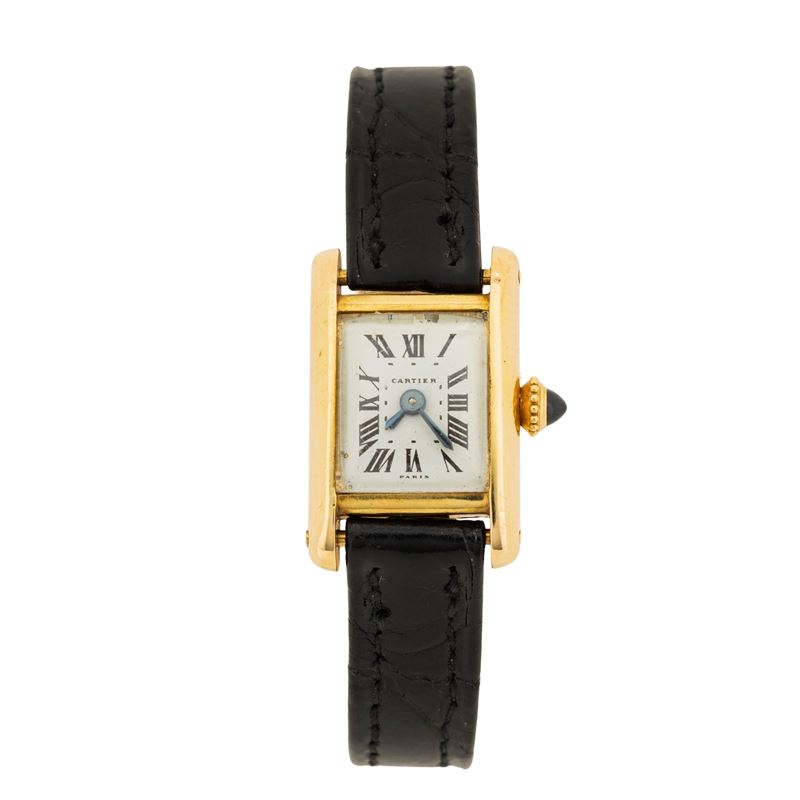 Cartier - Orologio da donna Tank Louis Mini in oro giallo 18kt