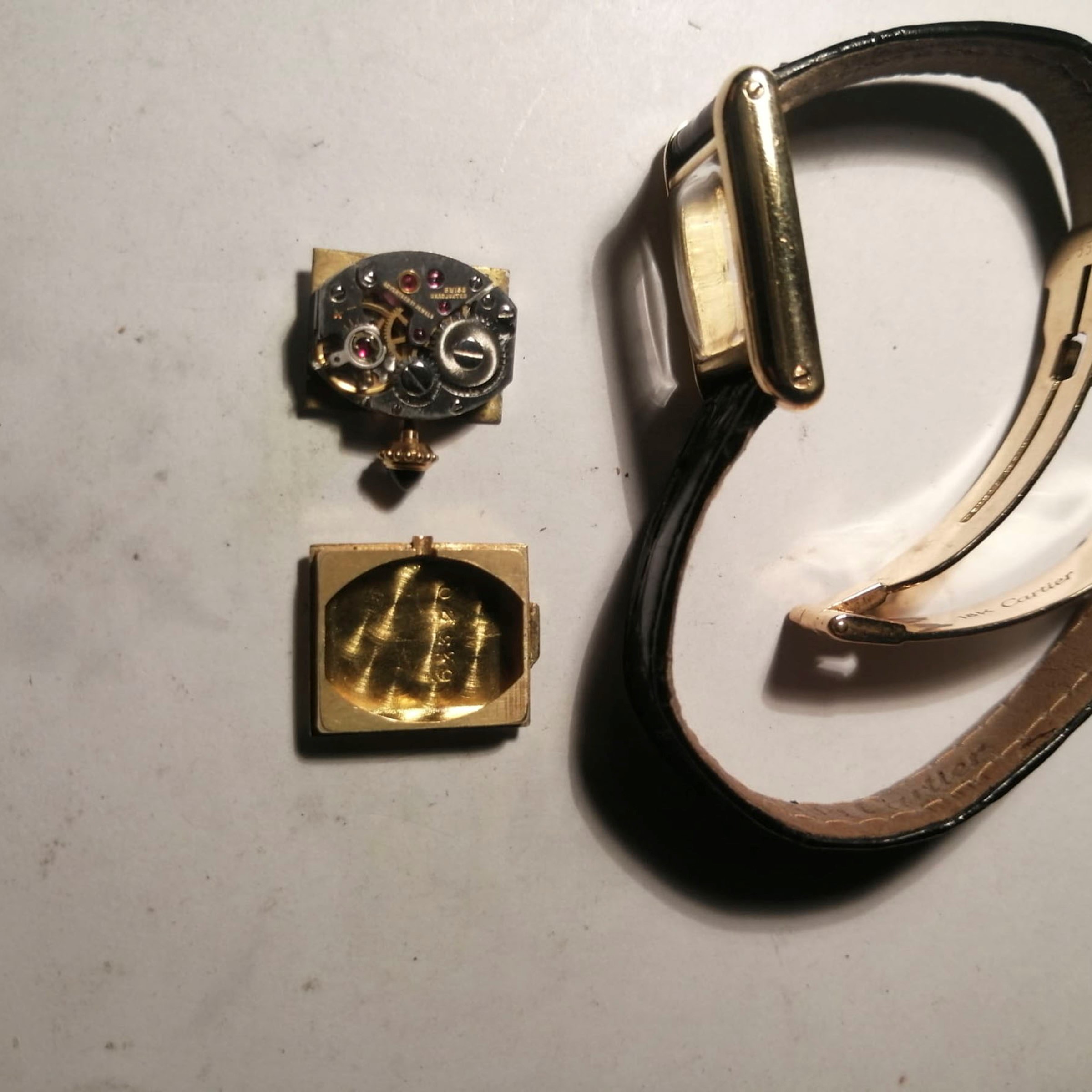 Cartier - Orologio da donna Tank Louis Mini in oro giallo 18kt