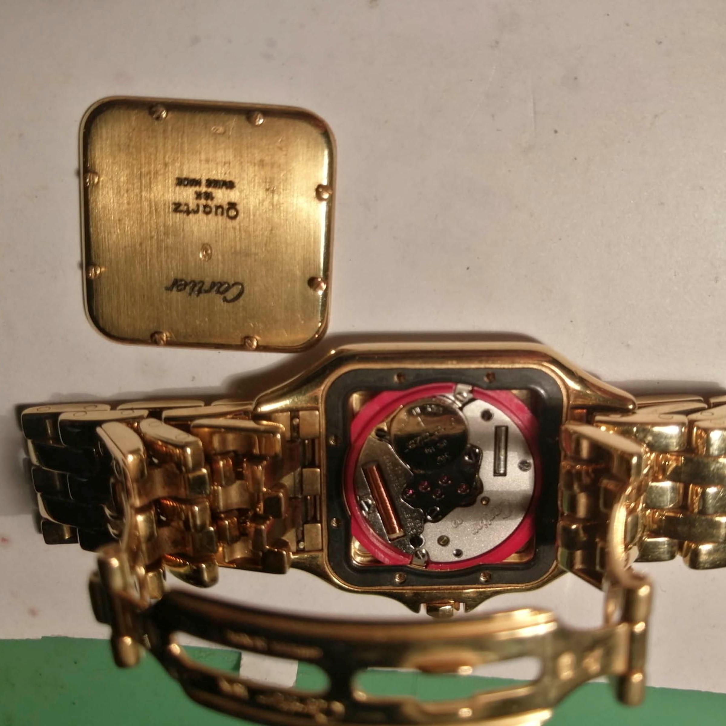 Cartier - Orologio da polso modello Panthère Jumbo in oro giallo 18kt