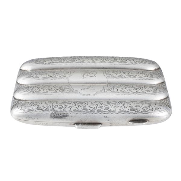 Scatola portasigari in argento