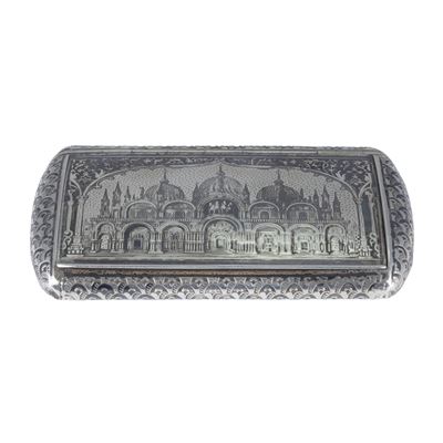 Tabacchiera in Argento e Niello