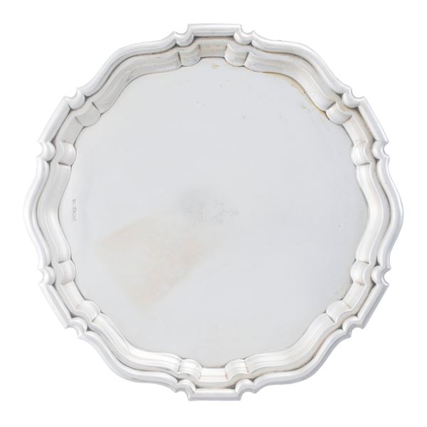 Silver salver, marks of Mappin & Webb