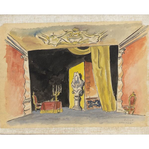 Alfredo Furiga  (Olginasio 1903 - Roma 1972)  - Auction Author's Posters and Works of the 20th Century Web Only - Colasanti Casa d'Aste