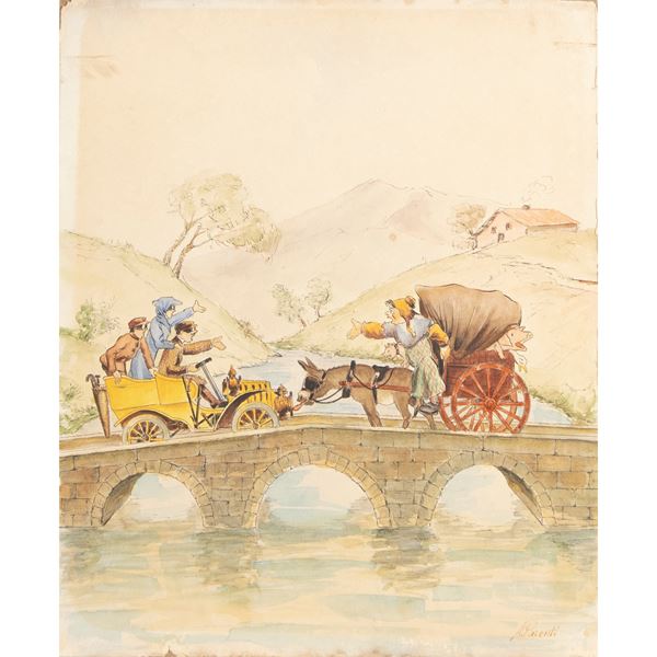Illustrator  (Italy, 20th century)  - Auction Author's Posters and Works of the 20th Century Web Only - Colasanti Casa d'Aste