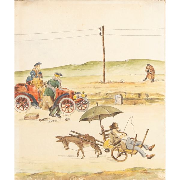 Illustrator  (Italy, 20th century)  - Auction Author's Posters and Works of the 20th Century Web Only - Colasanti Casa d'Aste